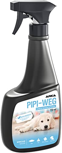 ARKA - Pipi-Weg Hund | Biologischer Geruchsentferner und Reiniger für Flecken auf Teppich, Sofa, Polster...