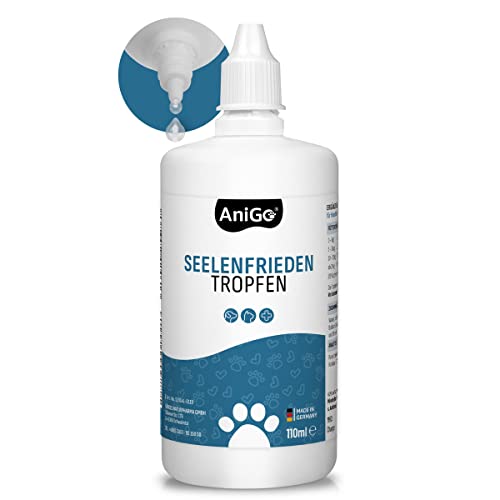 AniGo Seelenfrieden Tropfen, Relax Liquid, Anti-Stress Tropfen für Hunde, Katzen & Haustiere,...