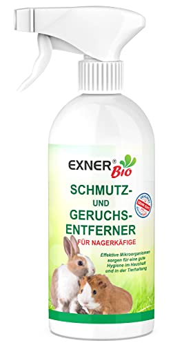 Exner Bio Geruchs- & Schmutzentferner für Nagerkäfige - Mit Mikroorganismen gegen KOT, Urin und...