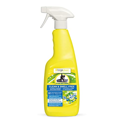 Bogaclean Clean & Smell Free Litter Box Spray - Katzenurin Geruchsentferner - Ideal für Katzentoiletten...