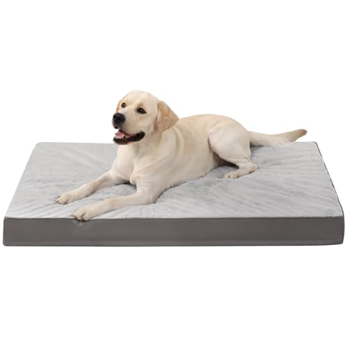 KSIIA Orthopädisches Hundebett Grosse Hunde, Hundekissen Waschbar 105x70cm, Hundebetten mit Abnehmbarer...