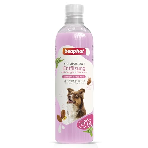 BEAPHAR - Entfilzungs-Shampoo - Löst Verfilztes Fell - Hautfreundlich - Mit Mandelöl Und Aloe Vera -...