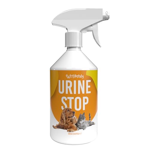 Petsly® Mildes Hunde & Katzenabwehrspray - 500ml - Nicht färbend - Hundeschreck gegen Urinieren -...