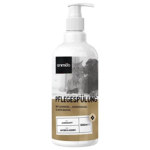 Animigo Conditioner für Hunde & Katzen - 500ml Spülung - Schonende Fellpflege für Katze und Hund -...