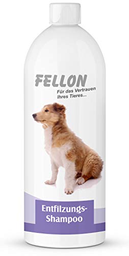 Fellon Entfilzungsshampoo für Hunde - Sanftes Shampoo, biologisch & mild, pH-neutral - Löst...