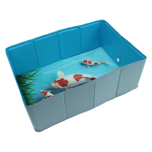 Hunde-Schwimmbad – PVC-Haustierwanne, quadratischer Welpenpool, rutschfeste Welpen-Badewanne,...