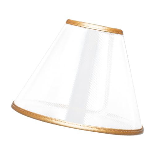 VICASKY Anti Kratz Halsring für Haustiere Verstellbar Bissfest Transparent PVC Pu Genesungshalsband für...