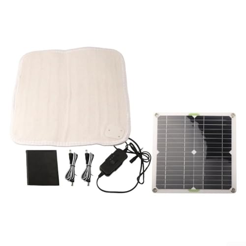 Honseadek Wasserdichte solarbetriebene Haustier-Heizmatte mit anpassbaren Wärmeeinstellungen,...