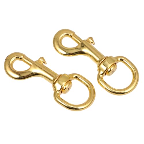 SHINEOFI 2 Stück Haustierhalsband Haken mit Drehgelenk aus Zinklegierung Korrosionsbeständig 360°...