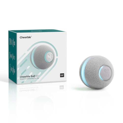 Cheerble Interaktives Katzenspielzeug, Intelligenter Katzenball mit 3 Interaktionsmodi, Katzenspielzeug...