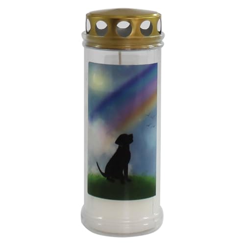 Grabkerze Grablicht mit Motiv 'Hund' Jeka