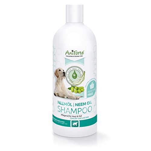 AniForte Neemöl Shampoo für Hunde 500ml - Hundeshampoo gegen Juckreiz Hund, Pflegeprodukt,...