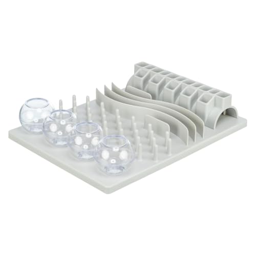 TRIXIE Fun Board – Katzenspielzeug mit 5 Spielmodulen – rutschfest – spülmaschinenfest –...