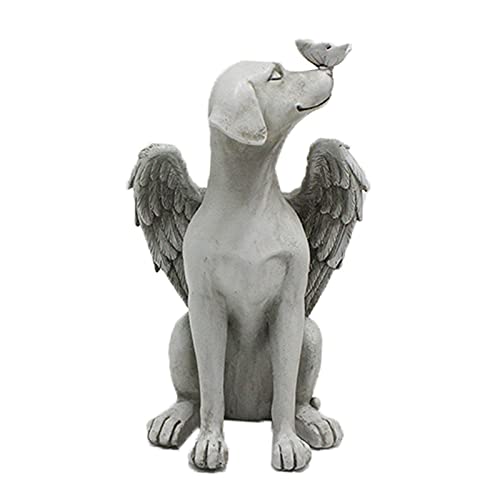 Hund Engel Haustier Denkmal Grab Marker Tribut Statue, Deko Haustier Gedenken Tier Garten Statue,...