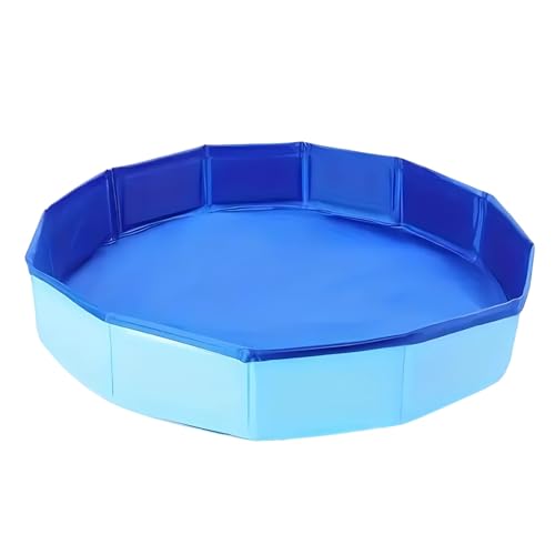 byepica Pet Pool Faltbarer achteckiger 49 cm Durchmesser PVC Kiddie Pool für Hunde Tragbare...