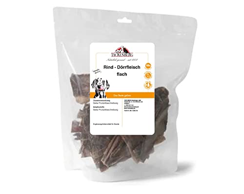 Tackenberg - Dörrfleisch Rind flach getrocknet für Hunde - 100 g - Premiumqualität von Tackenberg