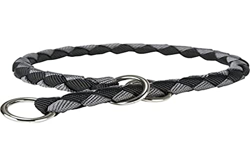 Trixie 143701 Cavo Zug-Stopp-Halsband, S–M: 35–41 cm/ø 12 mm, schwarz