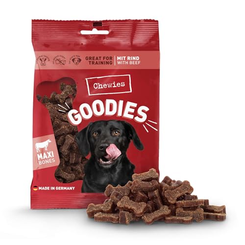 Chewies Hundeleckerli Training Maxi Rind Knöchelchen - 200 g - Hundesnacks zuckerfrei & mit hohem...