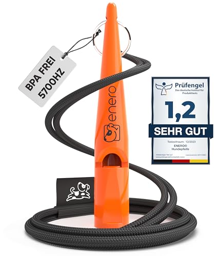 ENERO Hundepfeife - Extrem zuverlässiges Hundetraining & Erziehung - Hochfrequenz - weitreichende...