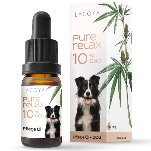 LACOYA® Premium CBD Öl für Hunde 10% (Pure Relax) - Pflege CBD Oil 10 Percent - naturbelassenes...