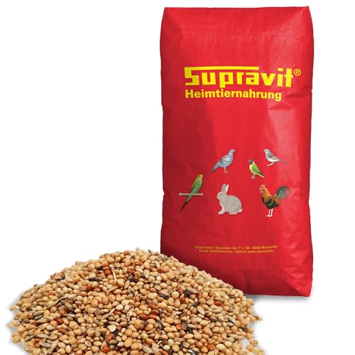 Supravit Exotenfutter 25kg - hochwertiges Mischfutter für exotische Finken - enthält wertvolle Hirse &...