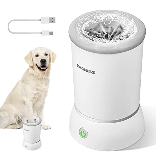 Dogness Automatischer Hundepfotenreiniger, tragbarer Pfotenwaschbecher für Hunde mit weichen...