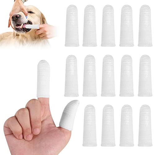 14 Stück Hunde- und Katzenzahnbürste Fingerzahnbürste Wiederverwendbare Haustier-Zahnbürste 360°...