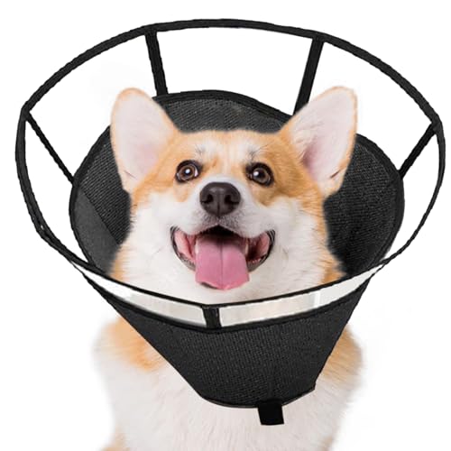 Weicher für Hunde – verstellbarer Anti-Leckschutz | Hundehalskegel zur Pflege von Wunden und Nacken,...