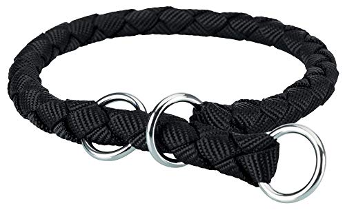 Trixie 144301 Cavo Zug-Stopp-Halsband, S: 30–36 cm/ø 12 mm, schwarz