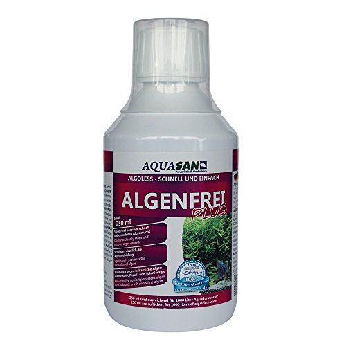 AQUASAN Aquarium Algenfrei Plus (Aquarium Algenvernichter, Algenentferner - Gegen nahezu alle Algen -...