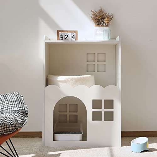 Katzentoiletten Katzenklo Schrank, Aufbewahrungsbank für Katzentoiletten, Versteckte Katzentoilette, 2...