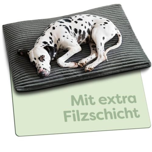 Knupis Selbstheizende Wärmedecke Hunde – 90x60 cm Große Hundematte – Weich & Geräuschdämpfend –...