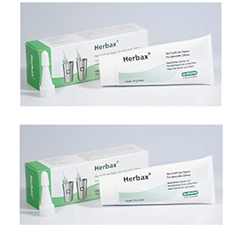 cp-pharma Herbax Zahnpasta für Hunde und Katzen - Doppelpack - 2x 70g
