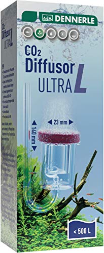 Dennerle CO2 Diffusor Ultra | für Süßwasser-Aquarien bis 400 Liter | aus Acrylglas - mit integriertem...