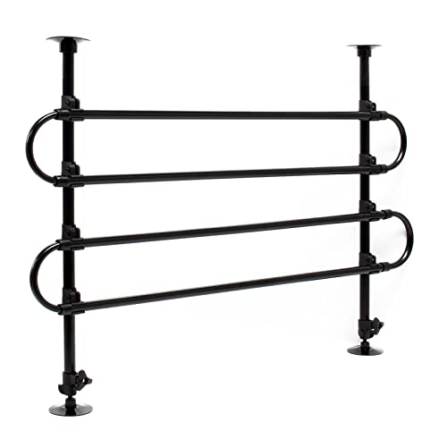 Wiltec Hundegitter fürs Auto Modell A, 60-117cm hoch, 82-140cm breit, Stufenlos verstellbar, Trenngitter...