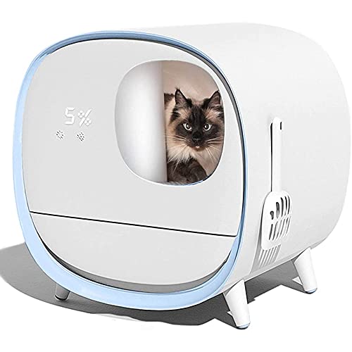 AMAZOM Intelligente Selbstreinigende Katzentoilette, Automatisches Deodorant Spritzwassergeschützte...