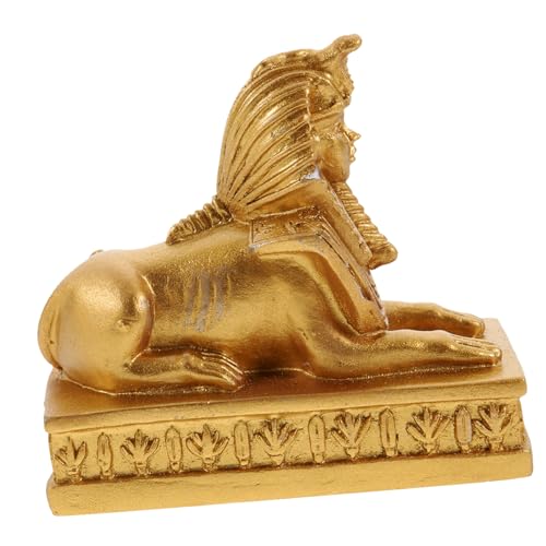 OUNONA ägyptische Gottstatue Terrarium ägyptisch Dekor Ornament Harz-Sphinx-Handwerk Sphinx-Modell...