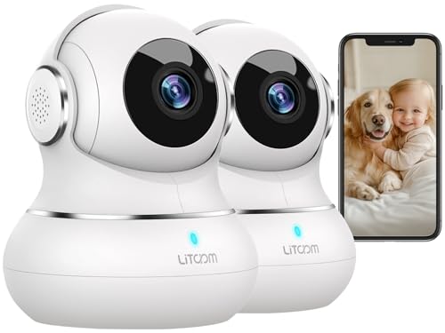 litokam Little elf Überwachungskamera, 2K Babyphone, WLAN IP Kamera mit Bewegungserkennung, Nachtsicht,...