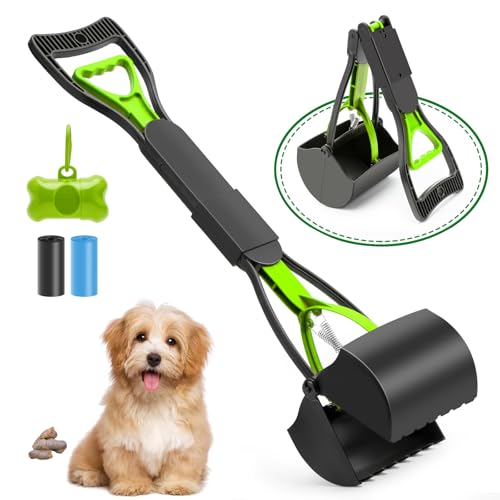 JOZMMZEOOA 4 Stücke Pooper Scooper für Hunde 45CM Faltbare Kotschaufel Hundekotschaufel Großer...
