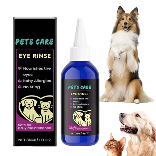 Krmoau Hundeaugentropfen | 30ml Augenreinigungs Lösung Für Hunde | Flüssige Pflege Für Tierarzt...
