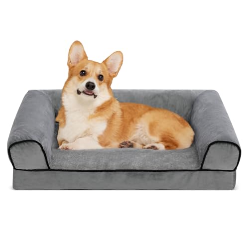 Growaystory Hundebett orthopädisches Hundesofa Hundecouch mit eierförmiger Ergonomischer Kistenschaum...