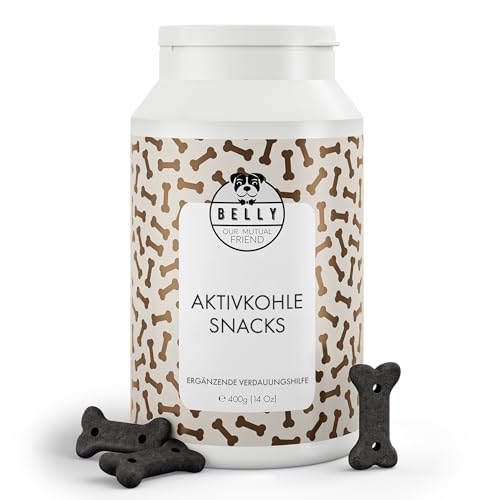 Belly® Natürliche Kohletabletten Hund - Aktivkohle Tabletten, Zum Aufbau von Darmbakterien & Darmflora...