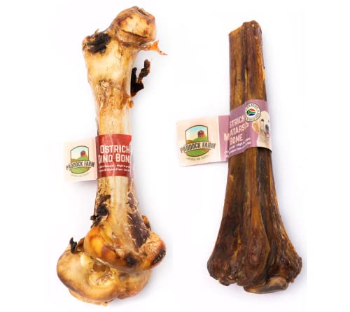 Matchpet Hundeknochen vom Strauß Kauknochen und Metatarsus Straußenknochen natürliches Kauspielzeug...