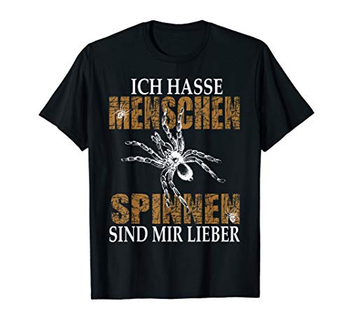 Spinne Spinnennetz Tarantula Terraristik Zubehör Geschenk T-Shirt