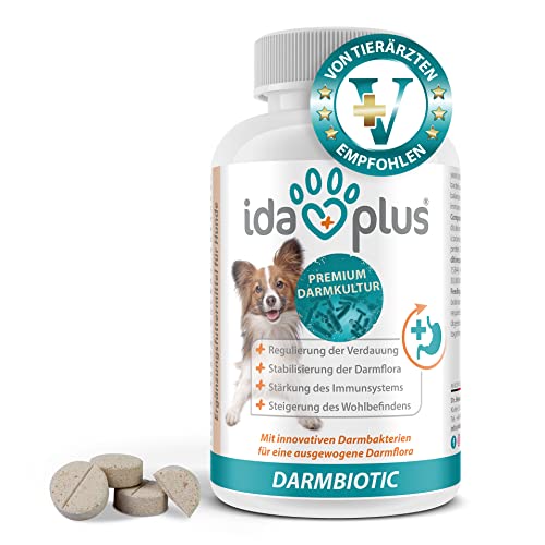 Ida Plus Darmbiotic 120 Tabletten - gesunde Darmbakterien - Probiotika zur Darmsanierung für den Hund -...