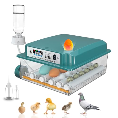 Hethya Brutautomat Vollautomatisch Brutmaschine Vollautomatisch Inkubator Hühner für 12-16 Eier,...