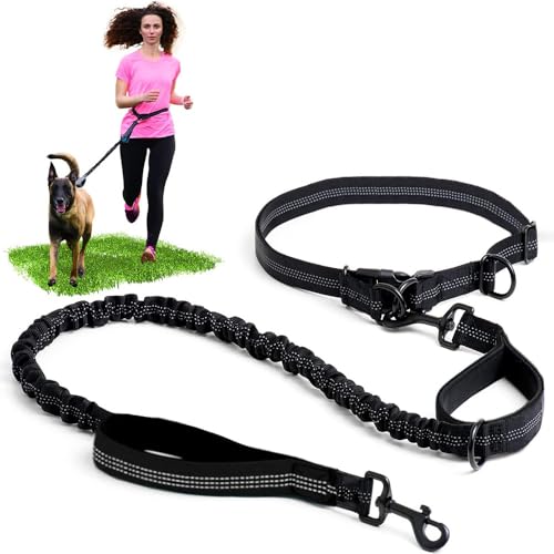 XFSRG Freihandleine Hund mit Bauchgurt Hochwertige Joggingleine für Hunde Laufleine für Aktive...