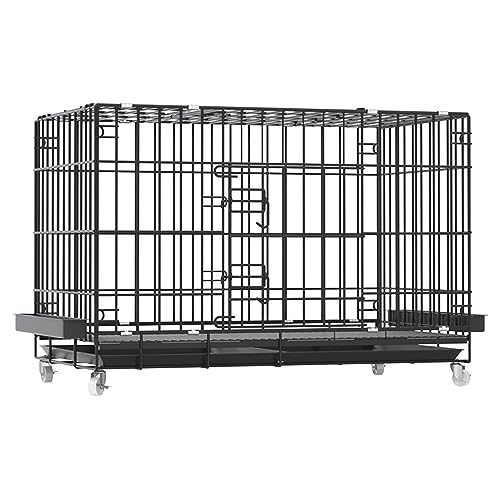 Hühnerstall mit Rädern - Faltbarer tragbarer Geflügelkäfig, ideal für Enten und Kaninchen, kompaktes...