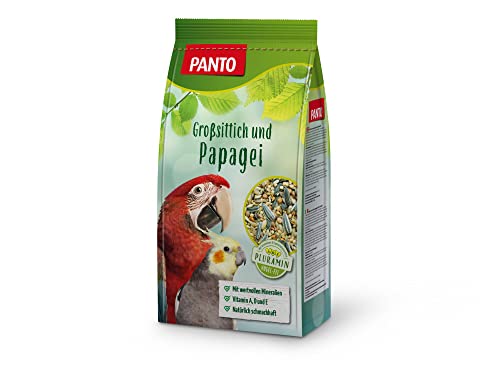Panto Ziervogelfutter, Großsittich- und Papageienfutter 1 kg, 5er Pack (5 x 1 kg)