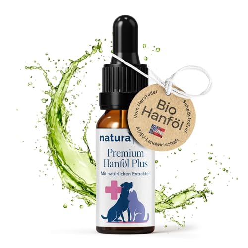 naturacbd Hanföl für Hunde & Katzen 1000mg – Hanföltropfen aus Hanfsamenöl, Zur Unterstützung von...
